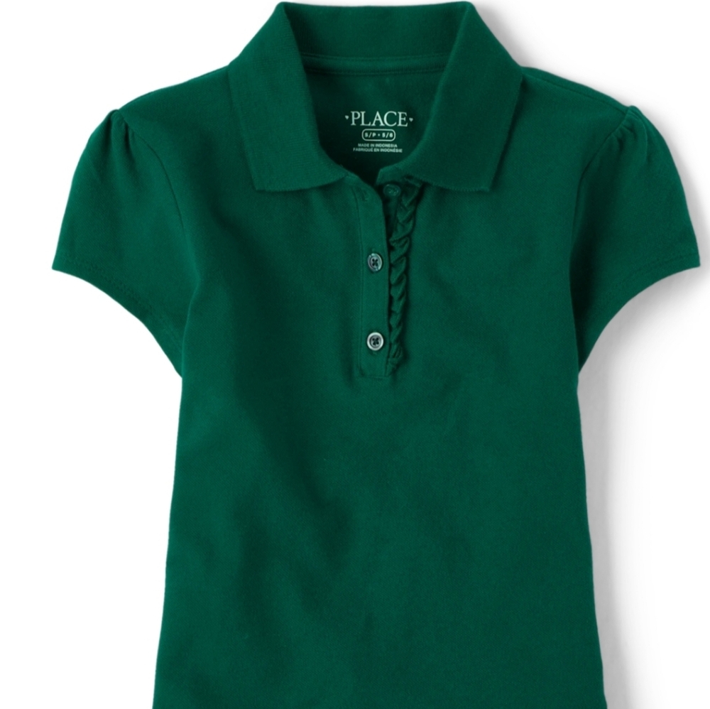 The Children's Place Spruce Green Polo Shirt